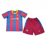 2010/2011 Barcelona Retro Home Soccer Jersey + Shorts Kids