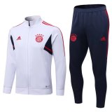 Bayern Munich White Training Suit Jacket + Pants Mens 2022/23