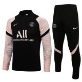 21/22 PSG Black - Pink Soccer Traning Suit Mens