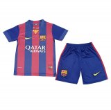 2014/2015 Barcelona Retro Home Soccer Jersey + Shorts Kids
