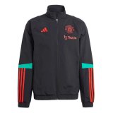 23/24 Manchester United Black All Weather Windrunner Soccer Jacket Mens