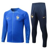 France Blue Training Suit Jacket + Pants Mens 2022