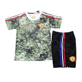 (Special) 24/25 Manchester United Green Soccer Jersey + Shorts Kids