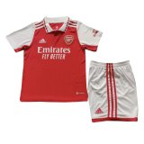 22/23 Arsenal Home Soccer Jersey + Shorts Kids