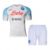 22/23 Napoli Away Soccer Jersey + Shorts Kids