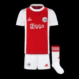 21/22 Ajax Home Kids Soccer Jersey+Short+Socks