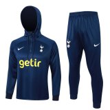 (Hoodie) 23/24 Tottenham Hotspur Royal Soccer Training Suit Sweatshirt + Pants Mens