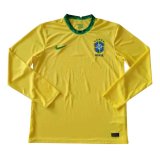 2020 Brazil Home Man LS Soccer Jersey