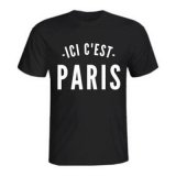 21/22 PSG Black Messi ICI C'EST PARIS T-Shirt Mens