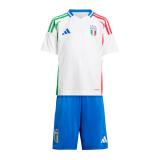 2024 Italy Away Soccer Jersey + Shorts Kids