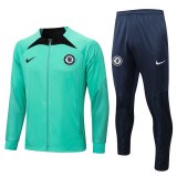 22/23 Chelsea Green Soccer Training Suit Jacket + Pants Mens