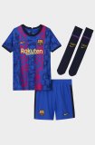 21/22 Barcelona Third Kids Soccer Kit (Jersey + Short + Socks)
