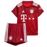 21/22 Bayern Munich Home Kids Soccer Jersey+Short