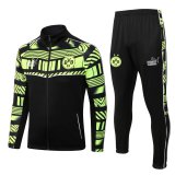 22/23 Borussia Dortmund Black Soccer Training Suit Jacket + Pants Mens