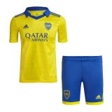 22/23 Boca Juniors Home Kids Soccer Kit Jersey + Short