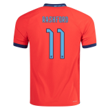 (Rashford #11 Player Version) 2022 England Away Soccer Jersey Mens