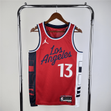 (GEORGE - 13) 2024 Los Angeles Clippers Red Swingman Jersey Mens