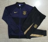 22/23 Corinthians Purple Soccer Training Suit Jacket + Pants Mens