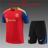 24/25 Barcelona Red Soccer Training Suit Jersey + Short Kids