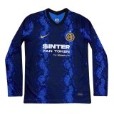 21/22 Inter Milan Home Long Sleeve Mens Soccer Jersey