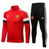 21/22 Manchester United Red Soccer Training Suit (Jacket + Pants) Mens