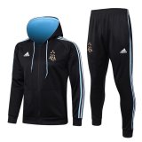 (Hoodie) 2023 Argentina 3 - Star Black Soccer Training Suit Jacket + Pants Mens