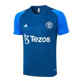 23/24 Manchester United Blue Soccer Training Jersey Mens