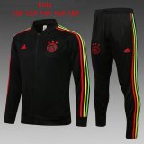 21/22 Ajax Black Soccer Training Suit Jacket + Pants Kids