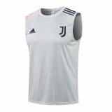 21/22 Juventus Light Grey Soccer Singlet Jersey Man