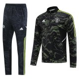 22/23 Manchester United Dark Green Soccer Training Suit Mens
