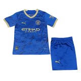 2023 Manchester City Chinese New Year Soccer Jersey + Shorts Kids