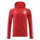 (Hoodie) 22/23 Flamengo Red All Weather Windrunner Soccer Jacket Mens