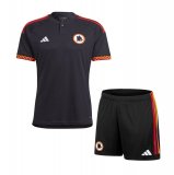 23/24 Roma Third Soccer Jersey + Shorts Kids
