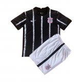 21/22 Corinthians Away Soccer Kit Jersey + Shorts Kids