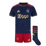 22-23 Ajax Away Soccer Jersey + Shorts + Socks Kids