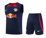 23/24 RB Leipzig Royal Blue Soccer Training Suit Singlet + Short Mens