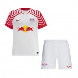 23/24 RB Leipzig Home Soccer Jersey + Shorts Kids