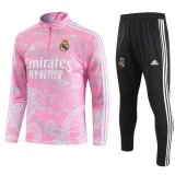 23/24 Real Madrid Pink Dragon Soccer Training Suit Mens
