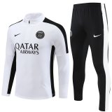 23/24 PSG White Soccer Training Suit Mens