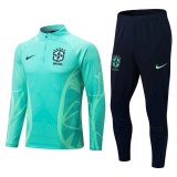 2022 Brazil Green 3D Soccer Training Suit Mens
