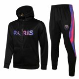 20/21 PSG x Jordan Hoodie Black Soccer Training Suit (Jacket + Pants) Man