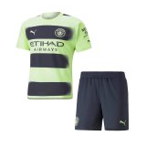 22/23 Manchester City Third Soccer Jersey + Shorts Kids