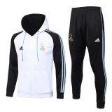 (Hoodie) 2023 Argentina 3 - Star White Soccer Training Suit Jacket + Pants Mens