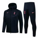21/22 Tottenham Hotspur Hoodie Royal Soccer Training Suit(Jacket + Pants) Man