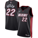 (Jimmy Butler #22) 22/23 Miami Heat Black Swingman Jersey - Icon Mens