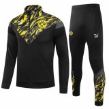21/22 Borussia Dortmund Black Soccer Training Suit (Jacket + Pants) Man