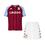 21/22 Aston Villa Home Kids Soccer Jersey + Short