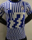 (Player Version) 2022 Johor DT F.C Blue White Soccer Jersey Mens