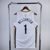 (WILLIAMSON - 1) 23/24 Orleans Pelicans White Swingman Jersey - Association Edition Mens