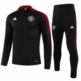 21/22 Manchester United Black - Red Soccer Training Suit Mens